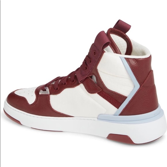 Givenchy Paris Logo Mesh Leather Off-White Street High-Top Fashion Sneakers NWT - Picture 3 of 14